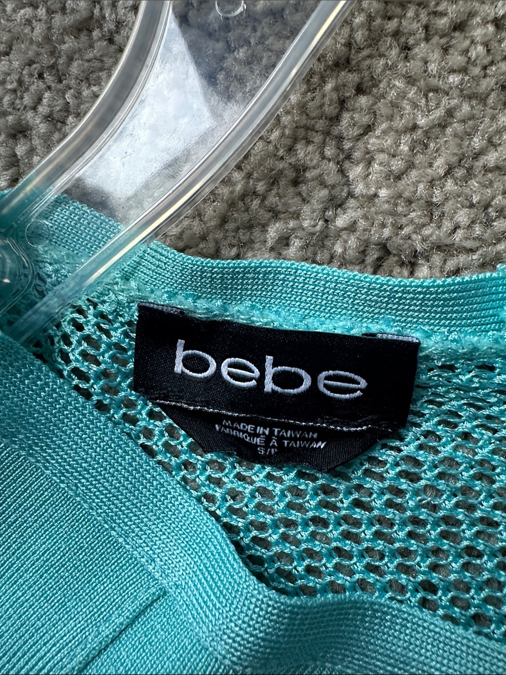 bebe Mint Green Cropped Bandage Tank - Picture 4 of 4